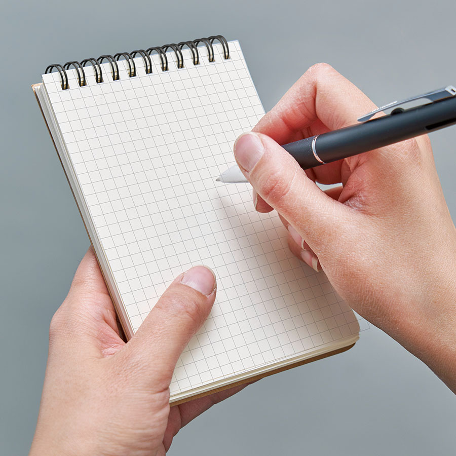 【短納期】リサイクルA6リングメモ　ナチュラル