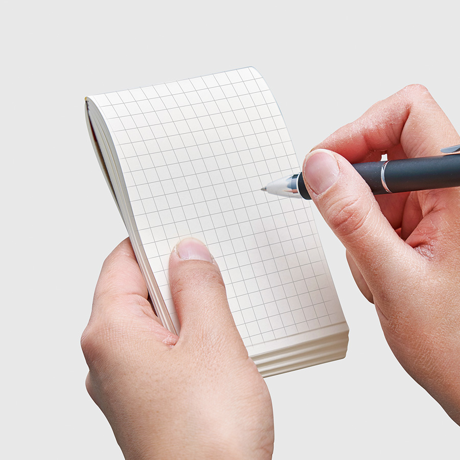 【短納期】リサイクルA7メモパッド レッド