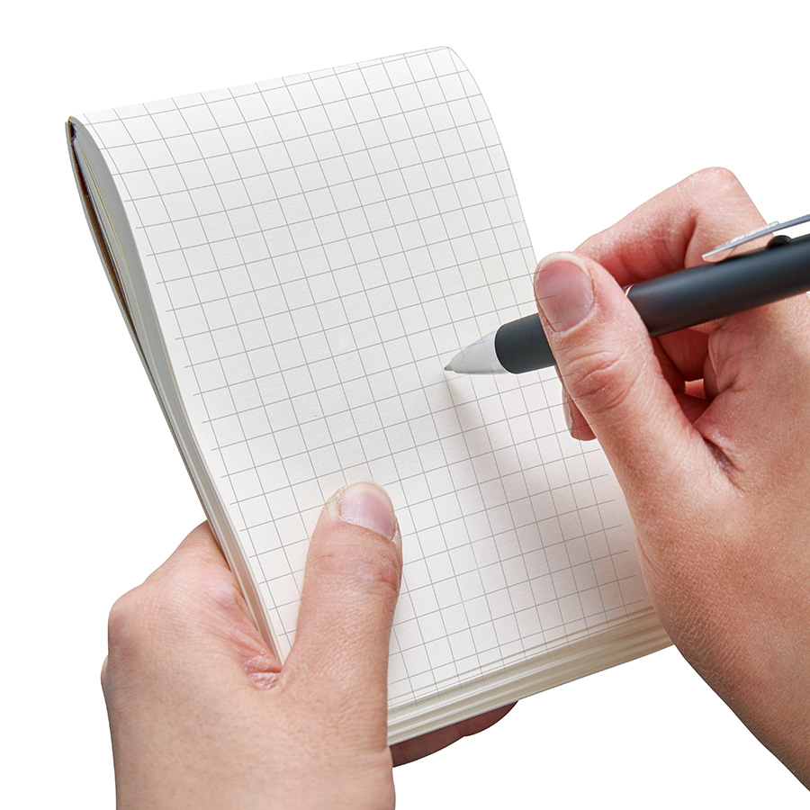 【短納期】リサイクルA6メモパッド レッド